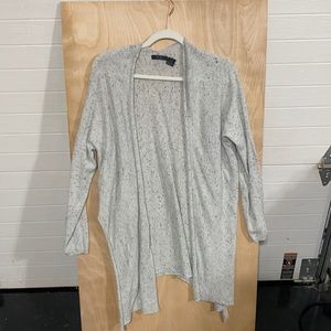 Gray cardigan